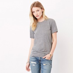 Plain Unisex triblend crew neck t-shirt Bella+Canvas 130 GSM